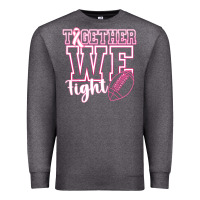 Charcoal Heather Together WE Fight Premium Sweatshirt - CowhideDigitalArt