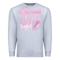 Heather Grey Together WE Fight Premium Sweatshirt - CowhideDigitalArt