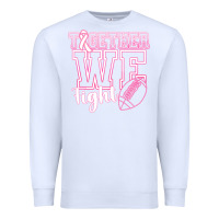 White Together WE Fight Premium Sweatshirt - CowhideDigitalArt