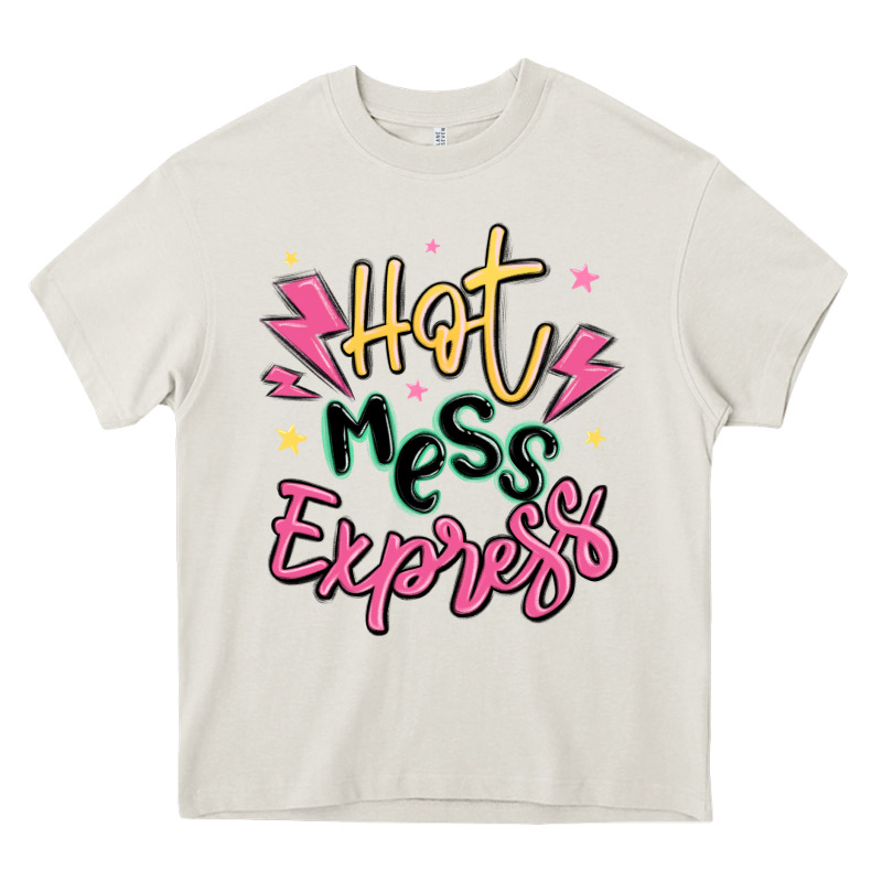 Hot Mess Express Heavy Core Tee by MaliasSmallBusiness | Teevron