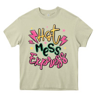 Mossy hot mess express Heavy Core Tee - MaliasSmallBusiness