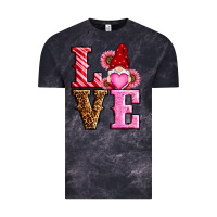 Cloud Black love valentines day gnomes Vintage Tee - RanaPortraitStore