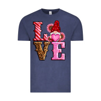 Vintage Denim love valentines day gnomes Vintage Tee - RanaPortraitStore