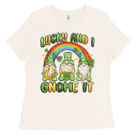 Bone lucky and i gnome it Ladies Tee - MaliasSmallBusiness