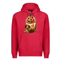 Cardinal Halloween Jack O Lantern Bobba Cup Premium Hoodie - FaDigitalArtStudio