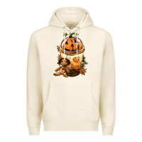 Tofu Halloween Jack O Lantern Bobba Cup Premium Hoodie - FaDigitalArtStudio