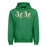 Emerald clover ghostie st.patrick's day Urban Hoodie - Artiststas