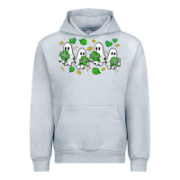 Heather Grey clover ghostie st.patrick's day Urban Hoodie - Artiststas