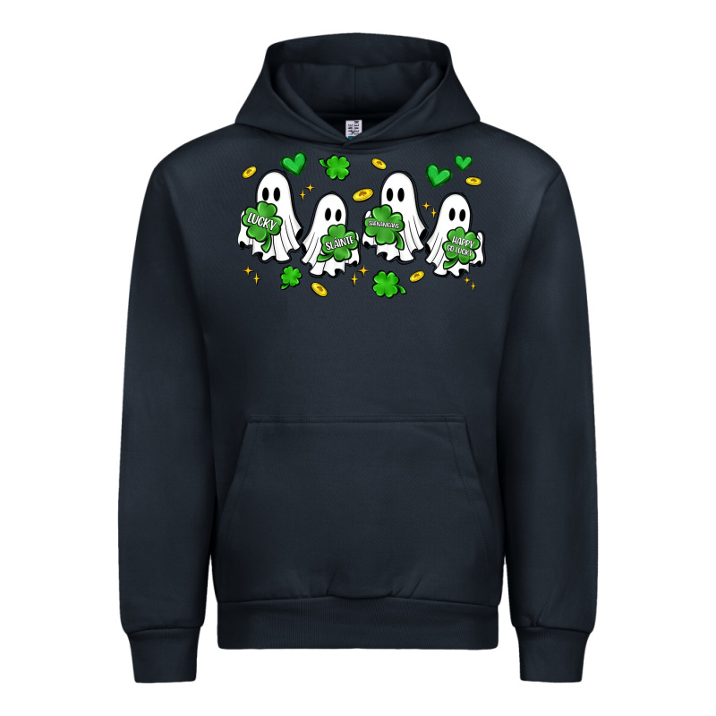 Clover Ghostie St.patrick's Day Urban Hoodie by Artiststas | Teevron