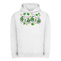 Pigment Lunar Rock clover ghostie st.patrick's day Urban Hoodie - Artiststas