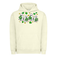 Pigment Pistachio clover ghostie st.patrick's day Urban Hoodie - Artiststas