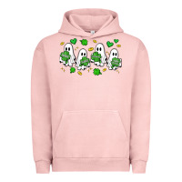 Pigment Salmon clover ghostie st.patrick's day Urban Hoodie - Artiststas