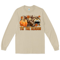 Mushroom Tis' the season Football and light yellow helmet Long Sleeve Tee - NancyCooperArtShop