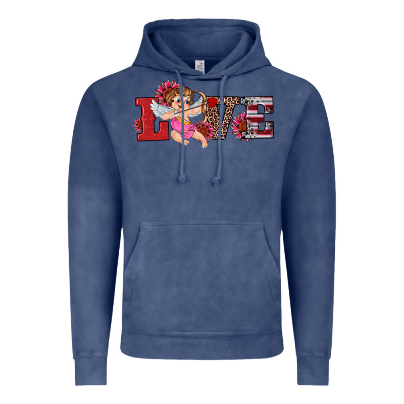 Valentine's Day Cupid Sunflowers Love Vintage Hoodie by RanaPortraitStore | Teevron