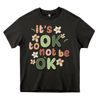 Asphalt it's ok to not be ok Heavy Core Tee - MaliasSmallBusiness