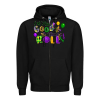 Black Let the good times roll Zipper Hoodie - FaDigitalArtStudio