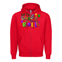 Red Let the good times roll Zipper Hoodie - FaDigitalArtStudio