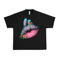 Black Eared Turquoise Pink Easter Lips Urban Heavy Tee - Bettercallsaul