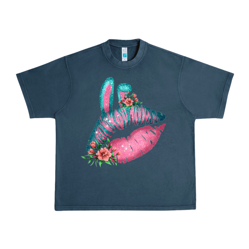 Eared Turquoise Pink Easter Lips Urban Heavy Tee by Bettercallsaul | Teevron