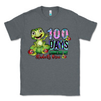 Charcoal Heather 100 days chancing my students crow Classic Tee - SublimationCraftShop