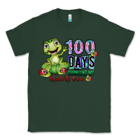 Sports Green 100 days chancing my students crow Classic Tee - SublimationCraftShop