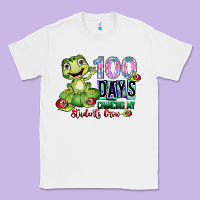 100 Days Chancing My Students Crow Classic Tee Designed By Sublimationcraftshop