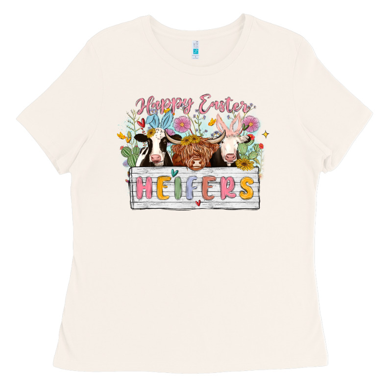 Happy Easter Heifers Ladies Tee by MaliasSmallBusiness | Teevron