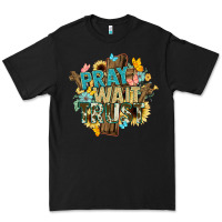 Black pray wait trust crosses christian Premium Tee - NancyCooperArtShop