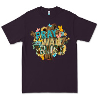 Plum pray wait trust crosses christian Premium Tee - NancyCooperArtShop