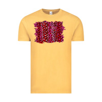 Vintage Mustard pink leopard background Vintage Tee - RanaPortraitStore