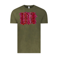 Vintage Olive pink leopard background Vintage Tee - RanaPortraitStore