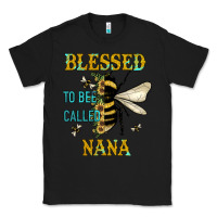 Black Blessed To Bee Nana Classic Tee - JahusDesignShop