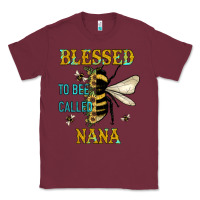 Burgundy Blessed To Bee Nana Classic Tee - JahusDesignShop
