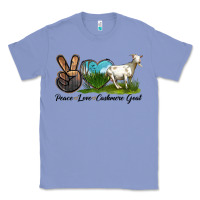 Colony Blue Peace Love Cashmere Goat Classic Tee - LillyAllenDesigns