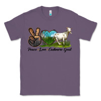 Lavender Peace Love Cashmere Goat Classic Tee - LillyAllenDesigns