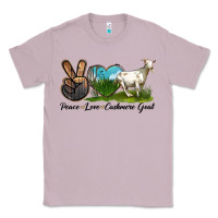 Lilac Peace Love Cashmere Goat Classic Tee - LillyAllenDesigns