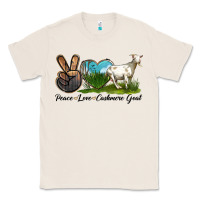 Natural Peace Love Cashmere Goat Classic Tee - LillyAllenDesigns
