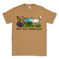 Toasted Coconut Peace Love Cashmere Goat Classic Tee - LillyAllenDesigns