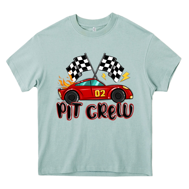 Pit Crew Boys Birthday Race Car Heavy Core Tee by MaliasSmallBusiness | Teevron