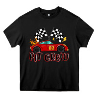 Black pit crew boys birthday race car Heavy Core Tee - MaliasSmallBusiness