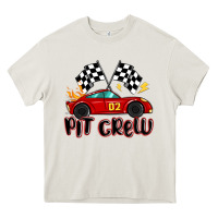 Cream pit crew boys birthday race car Heavy Core Tee - MaliasSmallBusiness