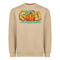 Mushroom with god all things are possible Heavyweight Sweatshirt - CowGirlArtShop