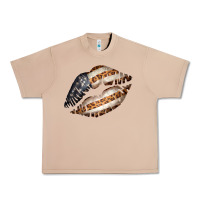 Burro Vintage American Flag With Leopard Pattern Urban Heavy Tee - Bettercallsaul