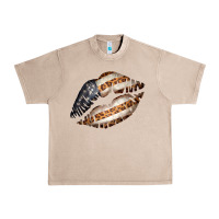French Oak Vintage American Flag With Leopard Pattern Urban Heavy Tee - Bettercallsaul