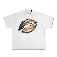 Lunar Rock Vintage American Flag With Leopard Pattern Urban Heavy Tee - Bettercallsaul