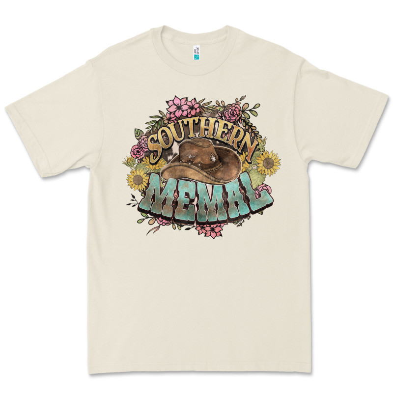 Southern Memal Western Flowers Premium Tee by NancyCooperArtShop | Teevron