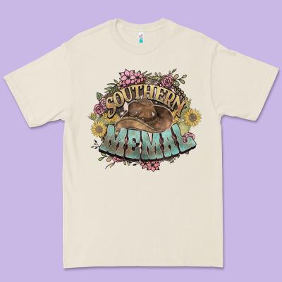 Southern Memal Western Flowers Premium Tee Designed By Nancycooperartshop