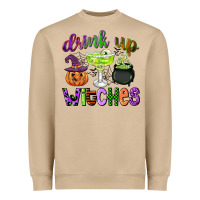 Mushroom drink up witches Heavyweight Sweatshirt - CowGirlArtShop