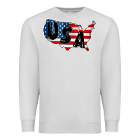 Dove Grey Usa Premium Sweatshirt - CowhideDigitalArt