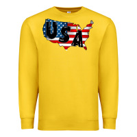 Lemon Usa Premium Sweatshirt - CowhideDigitalArt